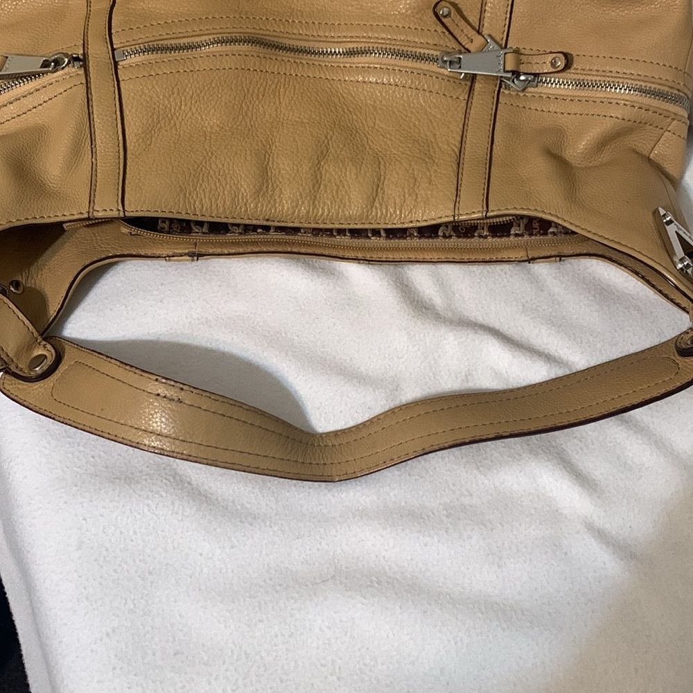 Tignanello leather purse 12” across, 9” deep - Picture 8 of 11